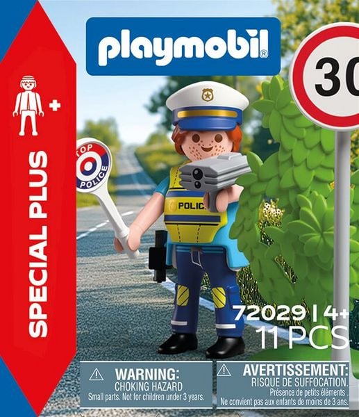 Produktbild: PLAYMOBIL 72029 Polizist mit Radar