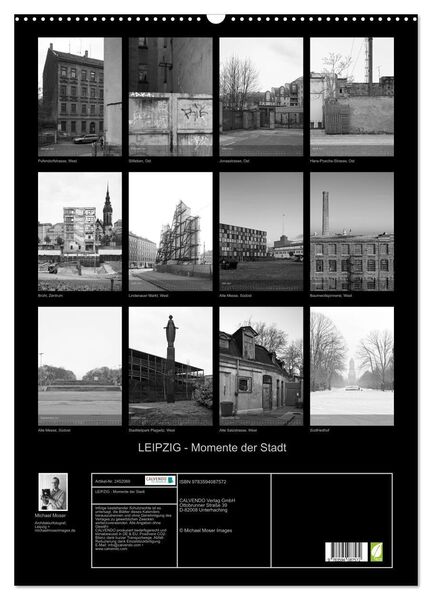Produktbild: LEIPZIG - Momente der Stadt (Wandkalender 2027 DIN A2 hoch), CALVENDO Monatskalender