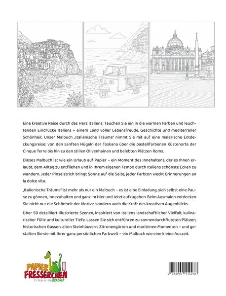 Produktbild: Italienische Tr&auml;ume - Ein Urlaubsmalbuch in den Farben des S&uuml;dens