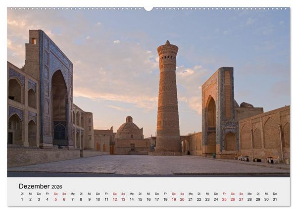 Produktbild: Usbekistan entlang der Seidenstra&szlig;e (hochwertiger Premium Wandkalender 2026 DIN A2 quer), Kunstdruck in Hochglanz