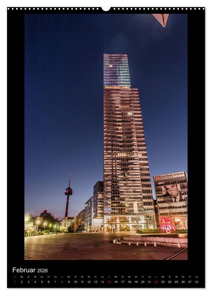 Produktbild: K&ouml;ln-Nachts - Eine Metropole nicht nur im Mondschein (hochwertiger Premium Wandkalender 2026 DIN A2 hoch), Kunstdruck in Hochglanz
