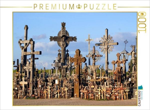 CALVENDO Puzzle Litauens Berg der Kreuze - Wallfahrtssort und Nationalheiligtum | 1000 Teile Lege-Größe 64x48cm Foto-Puzzle für glückliche Stunden