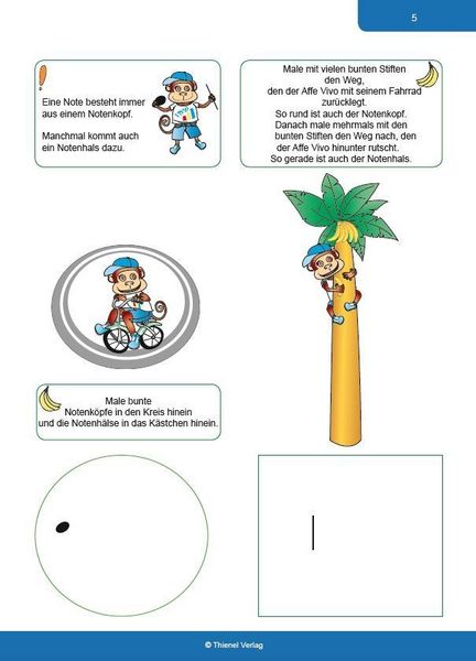 Produktbild: Noten lernen kinderleicht: Affe Vivo lernt Notenschrift und ich lerne mit!