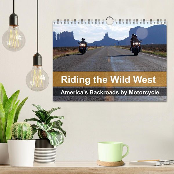 Produktbild: Riding the Wild West - America's Backroads by Motorcycle (Wall Calendar 2026 DIN A4 landscape), CALVENDO 12 Month Wall Calendar