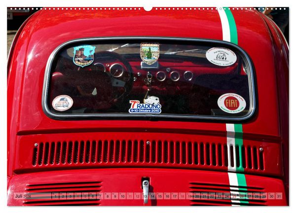 Produktbild: Cinquecento Der kleine Italiener - 60 Jahre zeitloses Kultobjekt (Wandkalender 2026 DIN A2 quer), CALVENDO Monatskalender