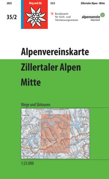 Produktbild: Alpenvereinskarte