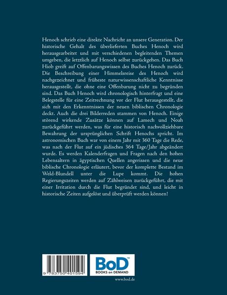 Produktbild: Das Buch Henoch und die neue biblische Chronologie