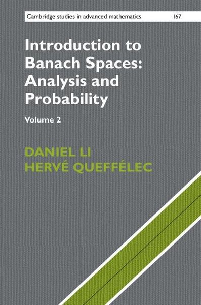 Produktbild: Introduction to Banach Spaces: Analysis and Probability: Volume 2
