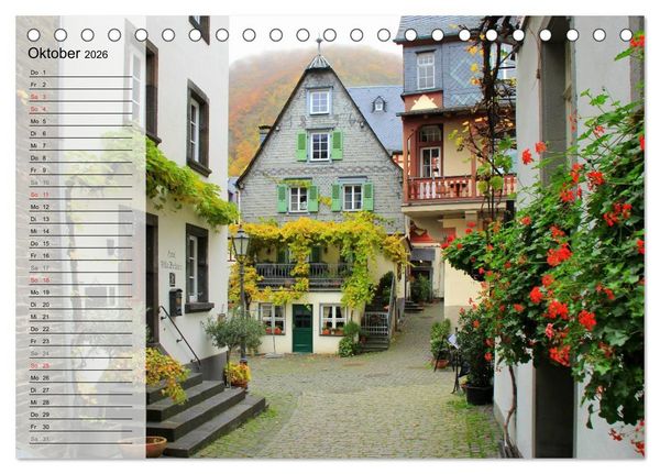Produktbild: Eine Perle an der Mosel - Beilstein (Tischkalender 2026 DIN A5 quer), CALVENDO Monatskalender