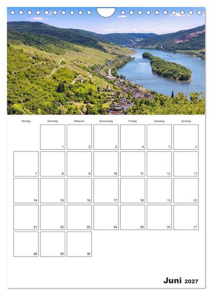 Produktbild: Rheingau Terminplaner (Wandkalender 2027 DIN A4 hoch), CALVENDO Monatskalender
