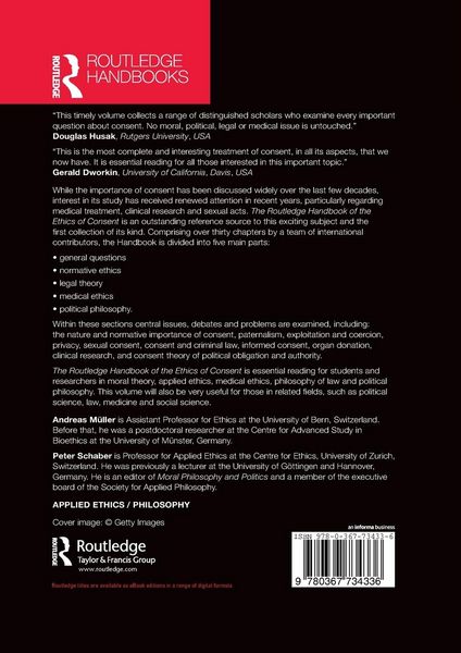 Produktbild: The Routledge Handbook of the Ethics of Consent