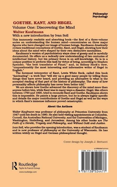 Produktbild: Goethe, Kant, and Hegel