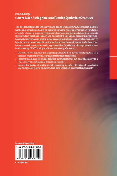 Produktbild: Current-Mode Analog Nonlinear Function Synthesizer Structures