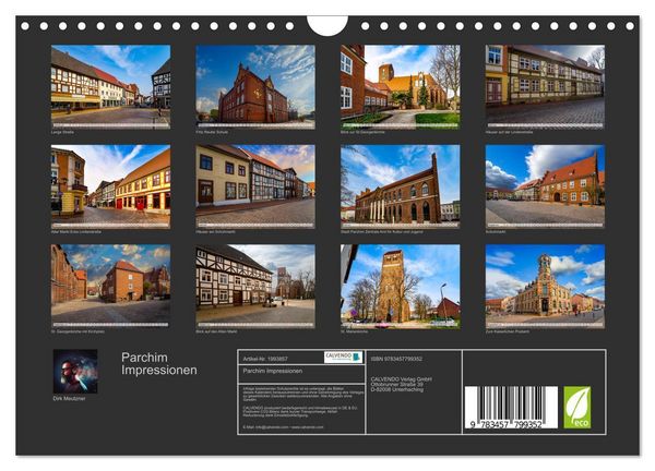 Produktbild: Parchim Impressionen (Wandkalender 2026 DIN A4 quer), CALVENDO Monatskalender