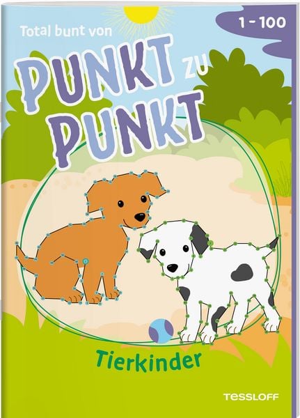 Produktbild: Total bunt von Punkt zu Punkt. Tierkinder. Von 1 bis 100