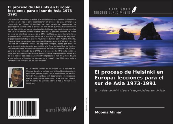 Produktbild: El proceso de Helsinki en Europa: lecciones para el sur de Asia 1973-1991