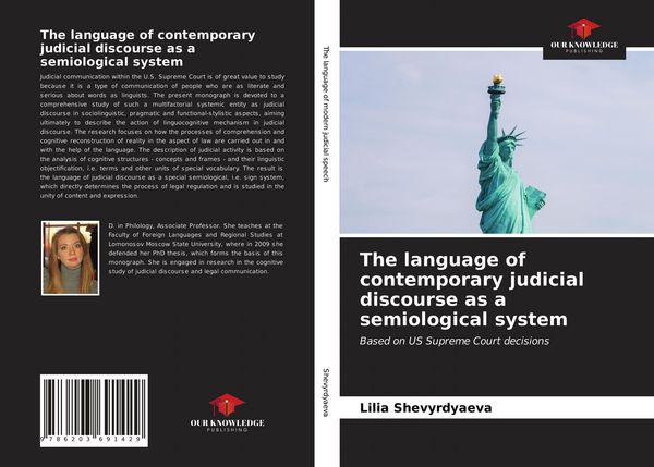 Produktbild: The language of contemporary judicial discourse as a semiological system