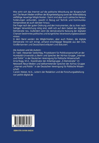 Produktbild: Digitale Demokratie