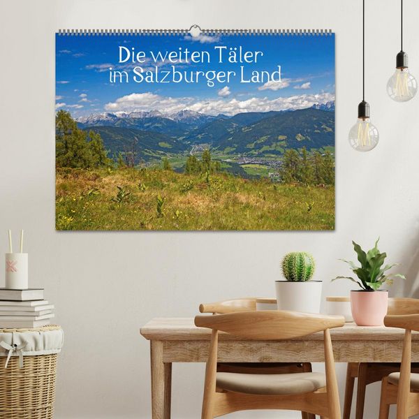 Produktbild: Die weiten T&auml;ler im Salzburger Land (Wandkalender 2026 DIN A2 quer), CALVENDO Monatskalender