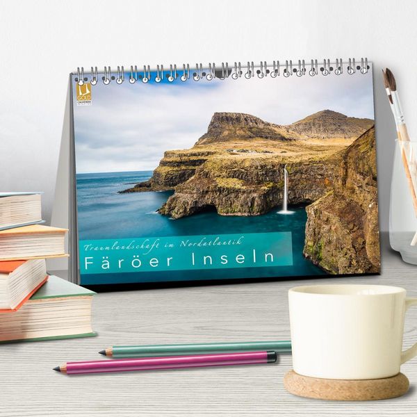 Produktbild: Traumlandschaft im Nordatlantik. F&auml;r&ouml;er Inseln (Tischkalender 2026 DIN A5 quer), CALVENDO Monatskalender
