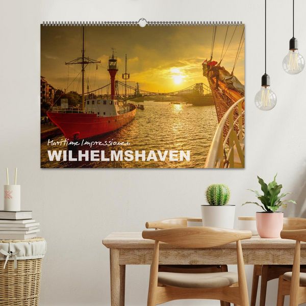 Produktbild: Maritime Impressionen Wilhelmshaven (Wandkalender 2026 DIN A2 quer), CALVENDO Monatskalender