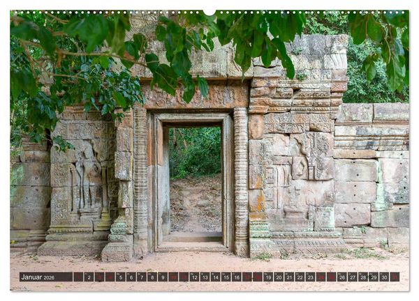 Produktbild: Angkor - Die Tempel der Khmer (hochwertiger Premium Wandkalender 2026 DIN A2 quer), Kunstdruck in Hochglanz