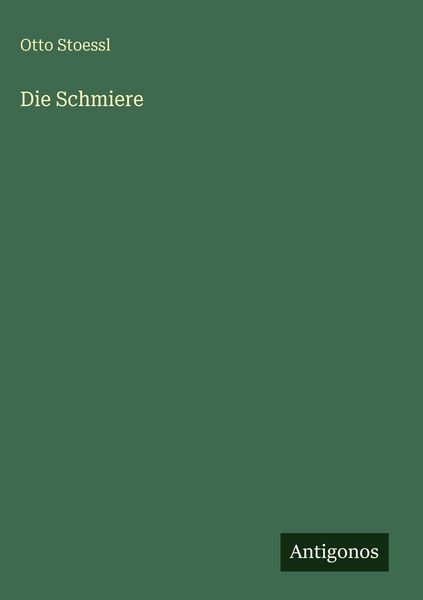 Produktbild: Die Schmiere