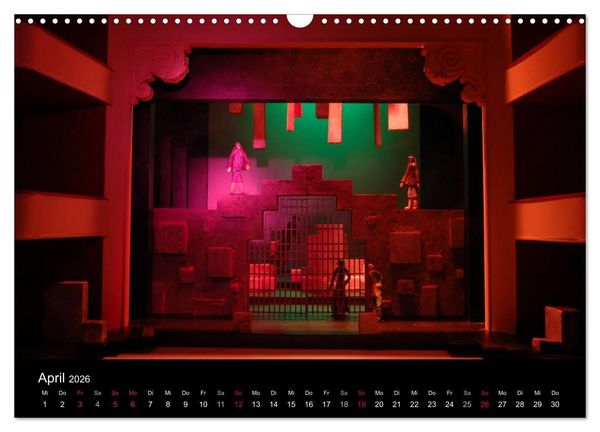 Produktbild: B&uuml;hnenbildmodelle (Wandkalender 2026 DIN A3 quer), CALVENDO Monatskalender