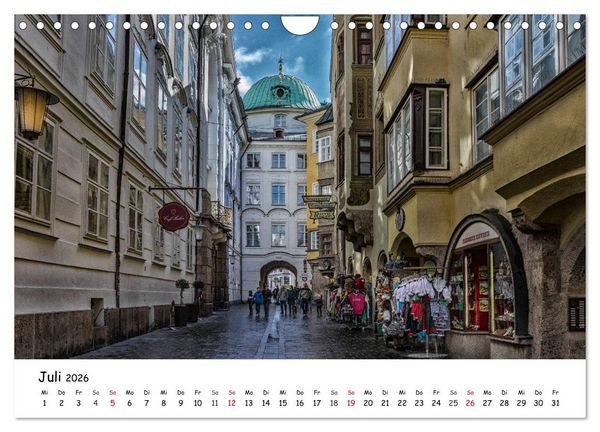 Produktbild: Gr&uuml;&szlig;e aus Innsbruck (Wandkalender 2026 DIN A4 quer), CALVENDO Monatskalender