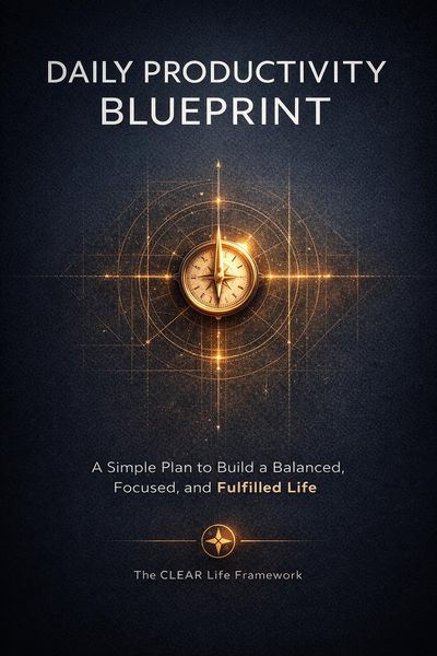 Produktbild: Daily Productivity Blueprint: A Simple Plan to Build a Balanced, Focused, and Fulfilled Life