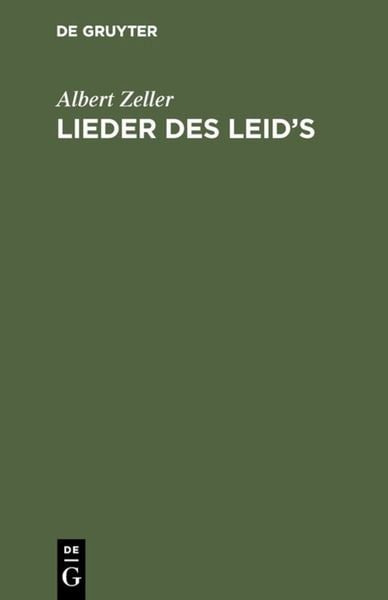 Produktbild: Lieder des Leid&rsquo;s