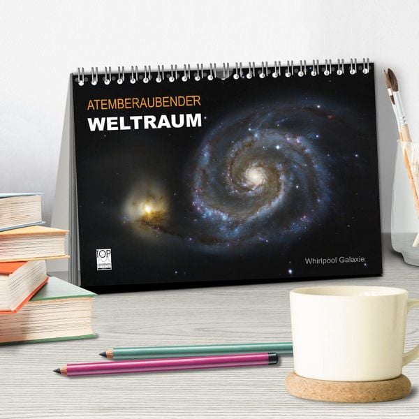 Produktbild: Atemberaubender Weltraum (Tischkalender 2026 DIN A5 quer), CALVENDO Monatskalender