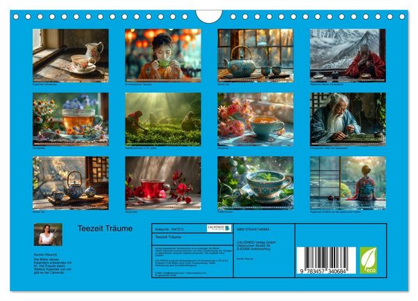 Produktbild: Teezeit Tr&auml;ume (Wandkalender 2026 DIN A4 quer), CALVENDO Monatskalender