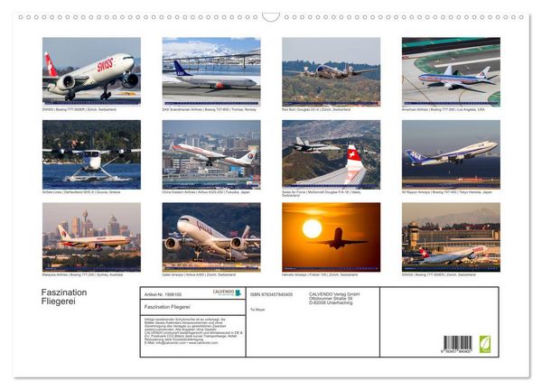 Produktbild: Faszination Fliegerei (Wandkalender 2026 DIN A2 quer), CALVENDO Monatskalender