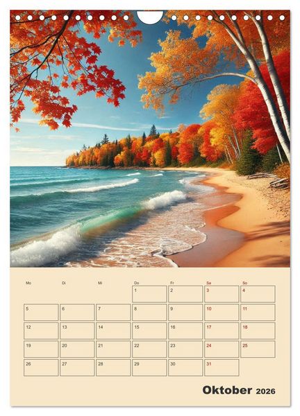 Produktbild: Fiktive Momente am Meer (Wandkalender 2026 DIN A4 hoch), CALVENDO Monatskalender