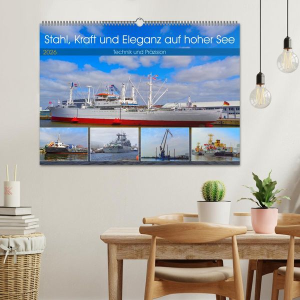 Produktbild: Stahl, Kraft und Eleganz auf hoher See (Wandkalender 2026 DIN A2 quer), CALVENDO Monatskalender