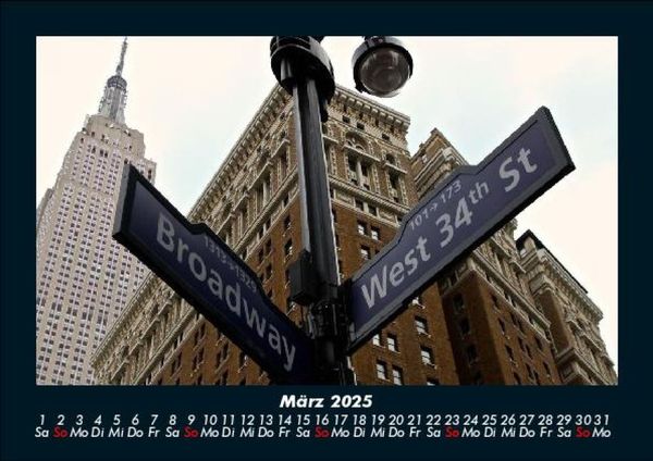 Produktbild: New York 2025 Fotokalender DIN A5