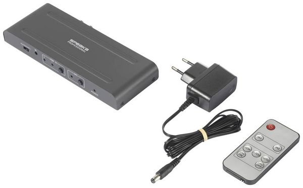 Produktbild: SpeaKa Professional SP-HDA-300 2+1 Port HDMI-Switch UHD 4K @ 60Hz