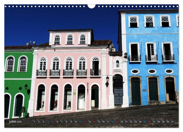 Produktbild: Salvador de Bahia &ndash; Br&eacute;sil (Calendrier mural 2026 DIN A3 vertical), CALVENDO calendrier mensuel