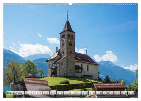 Produktbild: Der Brienzersee - Im Herzen des Berner Oberlandes (hochwertiger Premium Wandkalender 2026 DIN A2 quer), Kunstdruck in Hochglanz