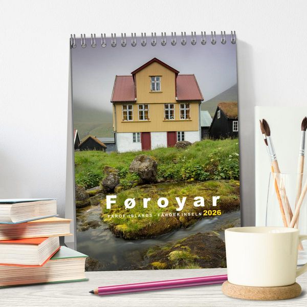 Produktbild: F&oslash;royar - Faroe Islands - F&auml;r&ouml;er Inseln (Tischkalender 2026 DIN A5 hoch), CALVENDO Monatskalender