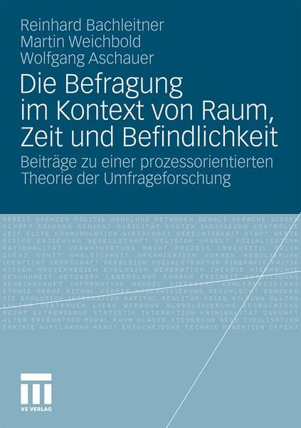 Produktbild: Die Befragung im Kontext von Raum, Zeit und Befindlichkeit