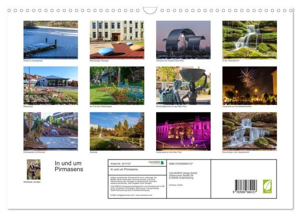 Produktbild: In und um Pirmasens (Wandkalender 2027 DIN A3 quer), CALVENDO Monatskalender