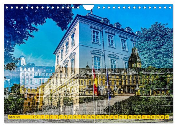 Produktbild: Karlsruhe mal 2 (Wandkalender 2026 DIN A4 quer), CALVENDO Monatskalender