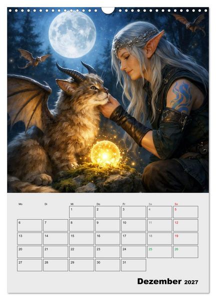 Produktbild: Mythische Gef&auml;hrten (Wandkalender 2027 DIN A3 hoch), CALVENDO Monatskalender