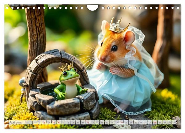 Produktbild: Es war einmal ein Hamster... M&auml;rchenhafte Abenteuer auf vier Pf&ouml;tchen (Wandkalender 2026 DIN A4 quer), CALVENDO Monatskalender