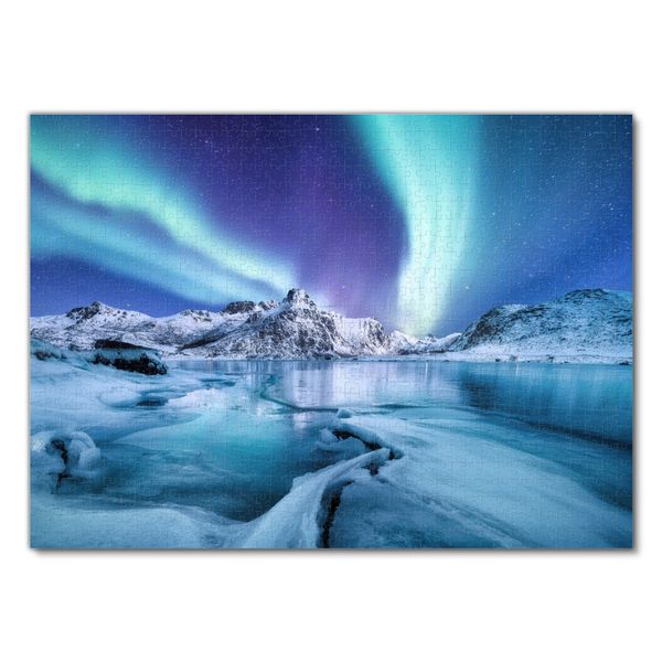 Produktbild: Lais Puzzle Aurora borealis / Nordlicht auf den Lofoten, Norwegen 1000 Teile