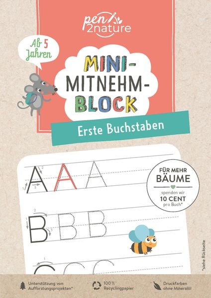 Produktbild: Mini-Mitnehm-Block Erste Buchstaben