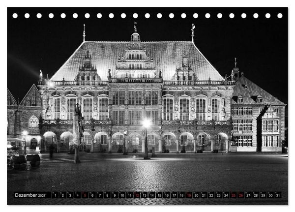 Produktbild: Historisches Bremen (Tischkalender 2027 DIN A5 quer), CALVENDO Monatskalender