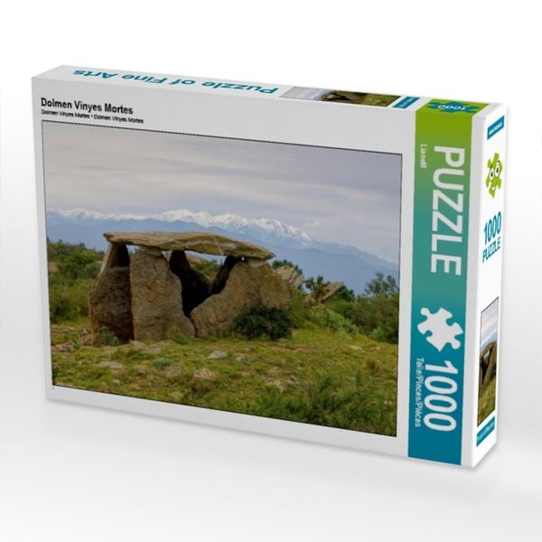 Produktbild: CALVENDO Puzzle Dolmen Vinyes Mortes 1000 Teile Puzzle quer | 1000 Teile Lege-Gr&ouml;&szlig;e 64 &times; 48 cm Foto-Puzzle f&uuml;r gl&uuml;ckliche Stunden
